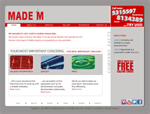 Tablet Screenshot of mademprinting.com